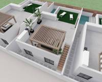 Nieuw gebouw - Semi detached villa - Santiago de la Ribera - San Blas