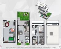 New Build - Townhouse - Monforte del Cid - Urbanización Alenda Golf