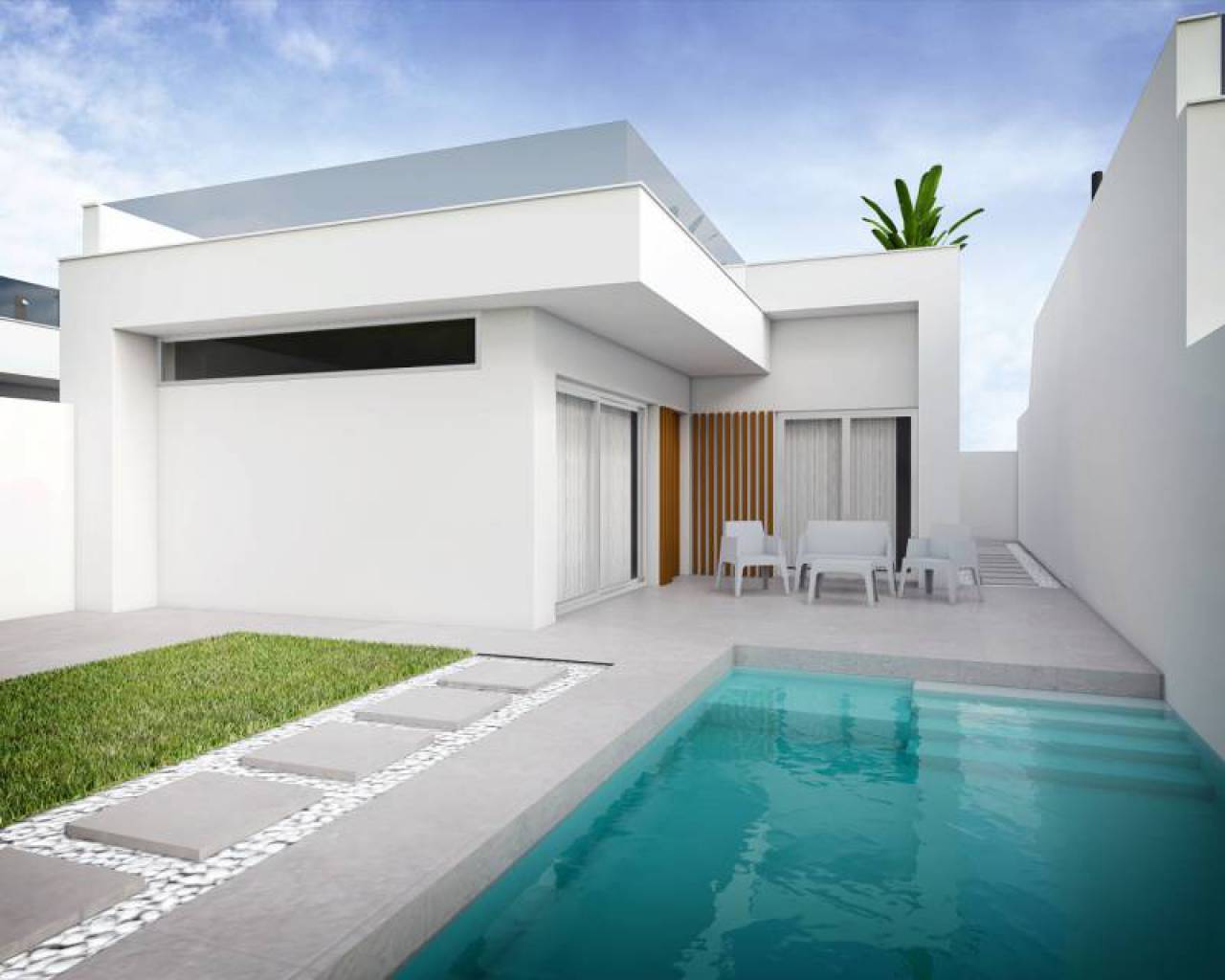 Semi detached villa - New Build - Santiago de la Ribera - San Blas