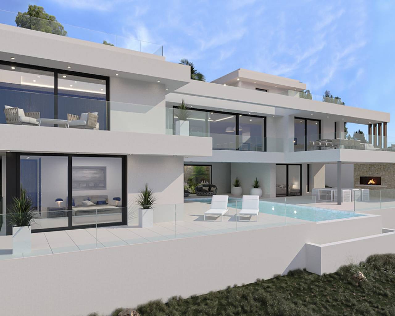 Villa-Chalet - Nueva construcción  - Calpe - Partida Empedrola