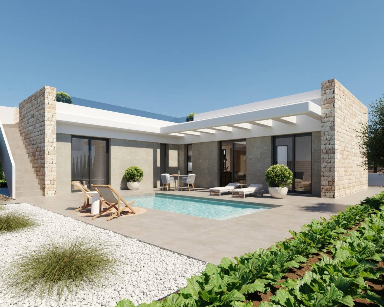 Villa-Chalet - Nueva construcción  - Hacienda del Alamo Golf - Hacienda del Alamo Golf