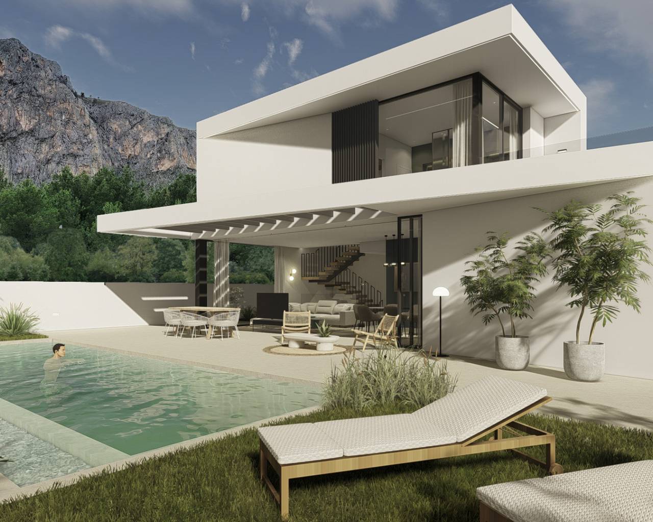 Villa-Chalet - Nueva construcción  - Polop de la Marina - Polop