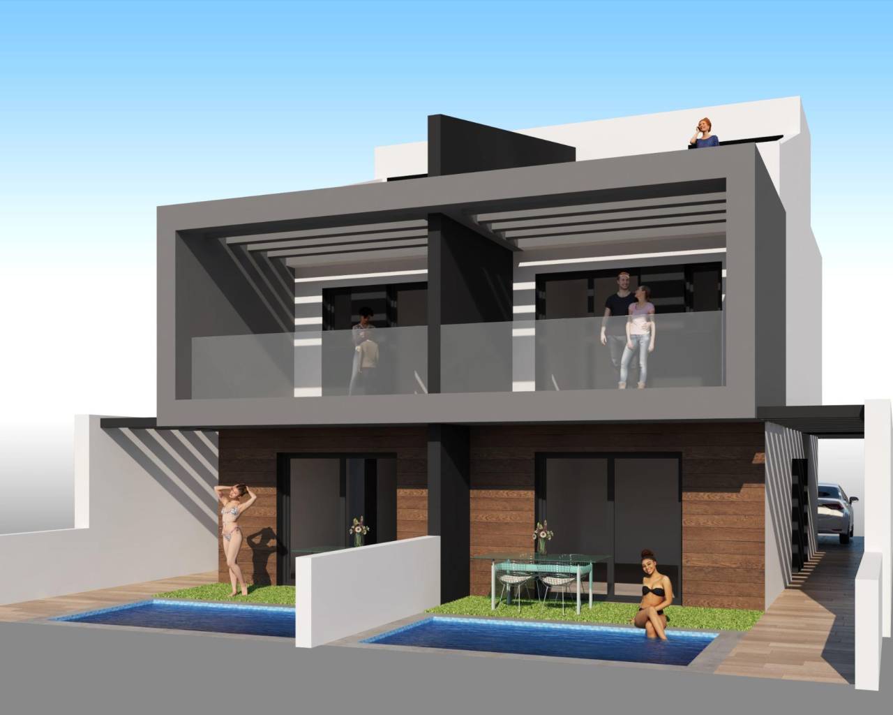 Villa-Chalet - Nueva construcción  - San Javier - NBZH-28516