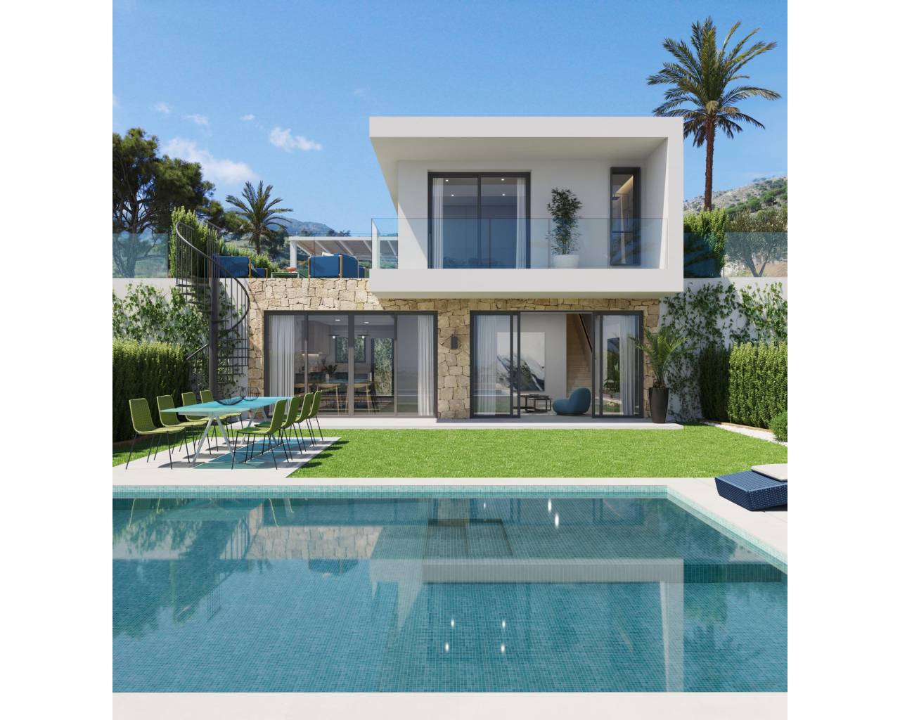 Villa - New Build - San Juan Alicante - NBZH-38042