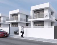 white new villa from street view for sale in daya vieja from zebra homes real estate agents guardamar