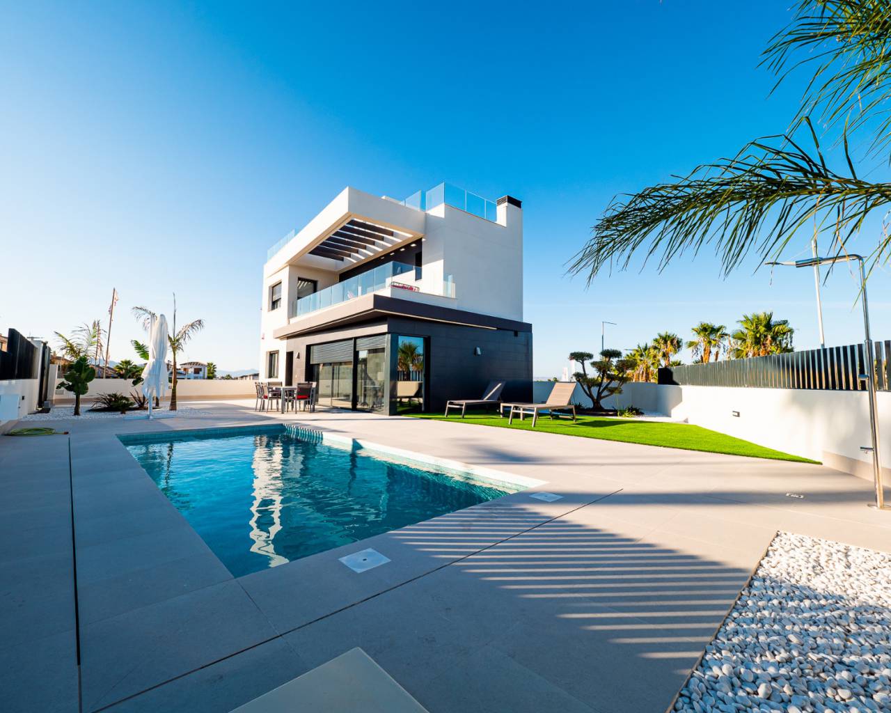 distant view of this new villa for sale la finca golf costa blanca