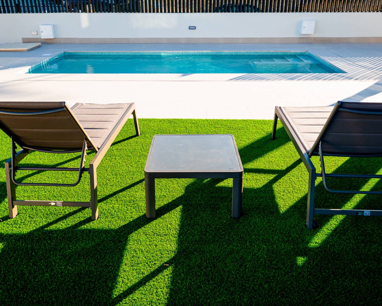 private pool with artificial grass la finca golf