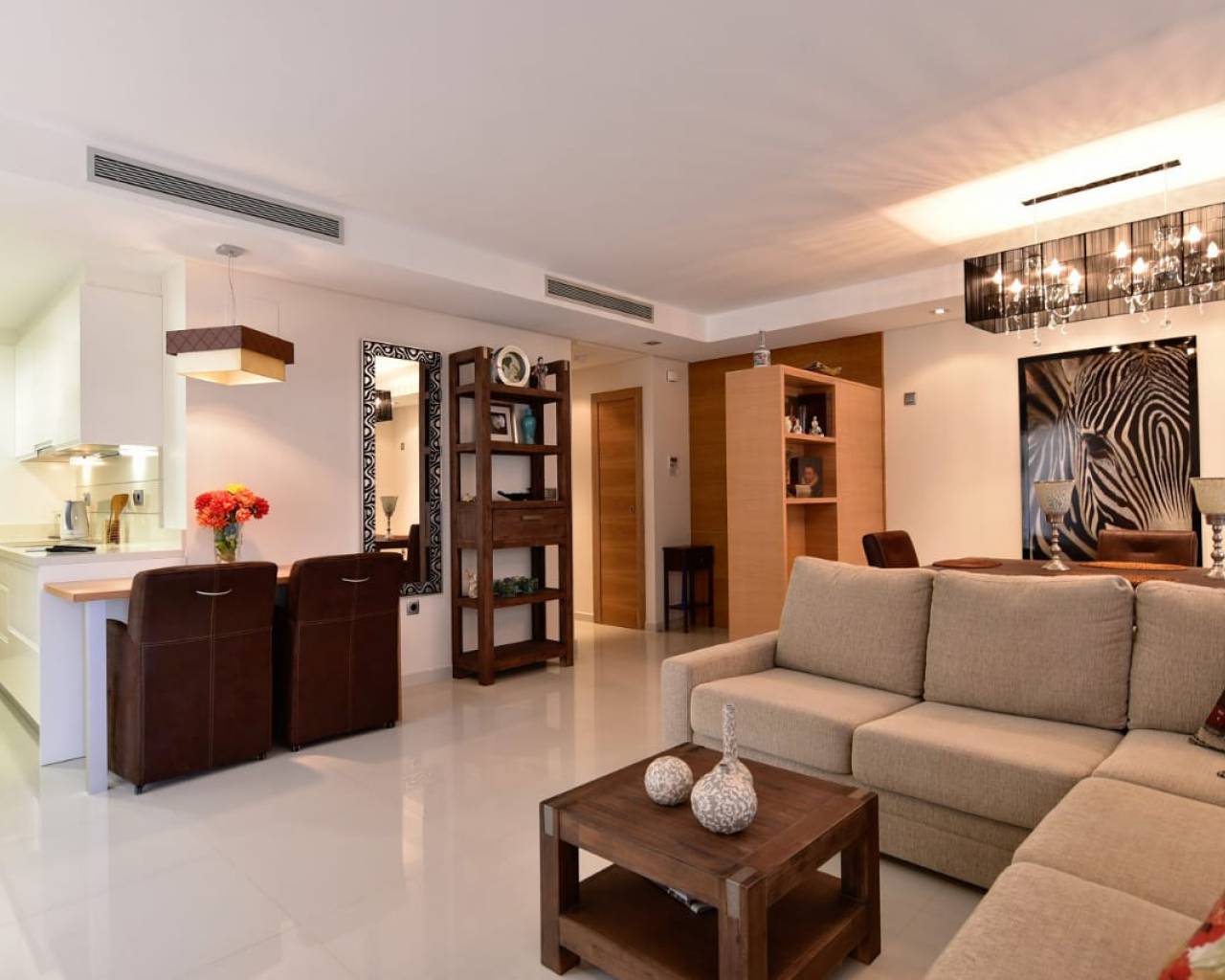 spacious living room within two bedroom apartment marjal beach guardamar for sale from zebra homes real estate