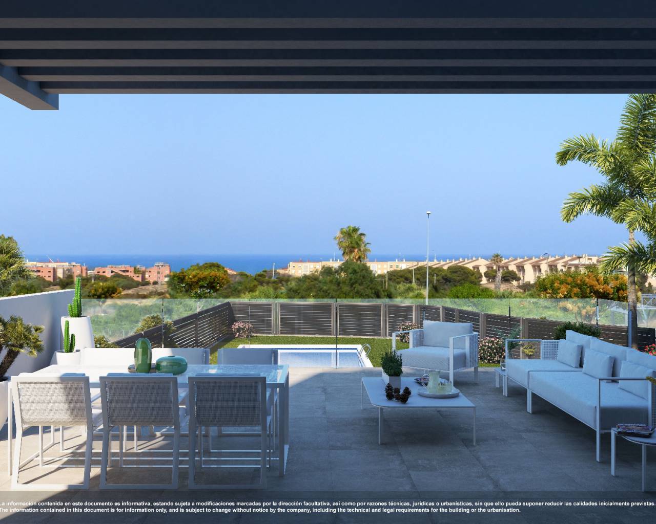 large terrace offering sea views guardamar in new royal park apartments for sale guardamar